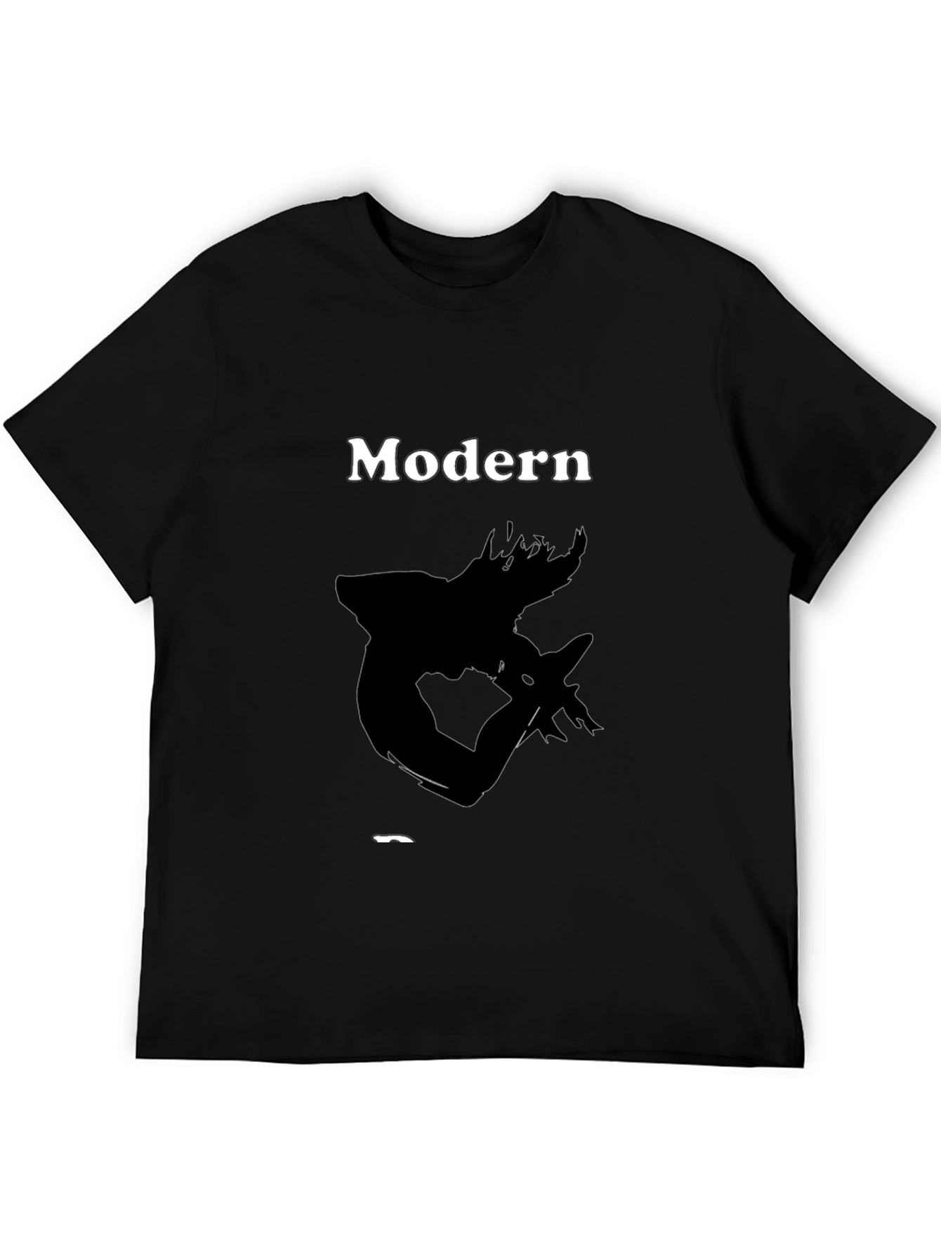 Modern Art Black T-Shirt - Stylish Graphic Tee
