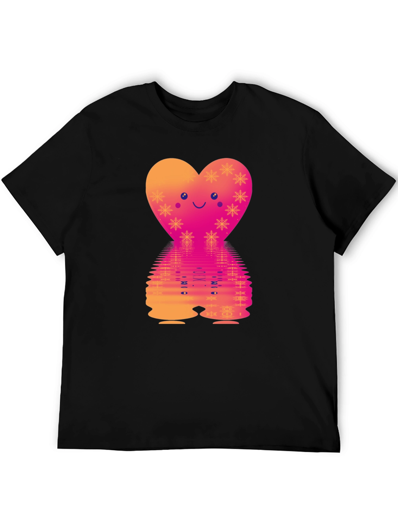 Heart Reflection Graphic Tee - Valentines Day Style