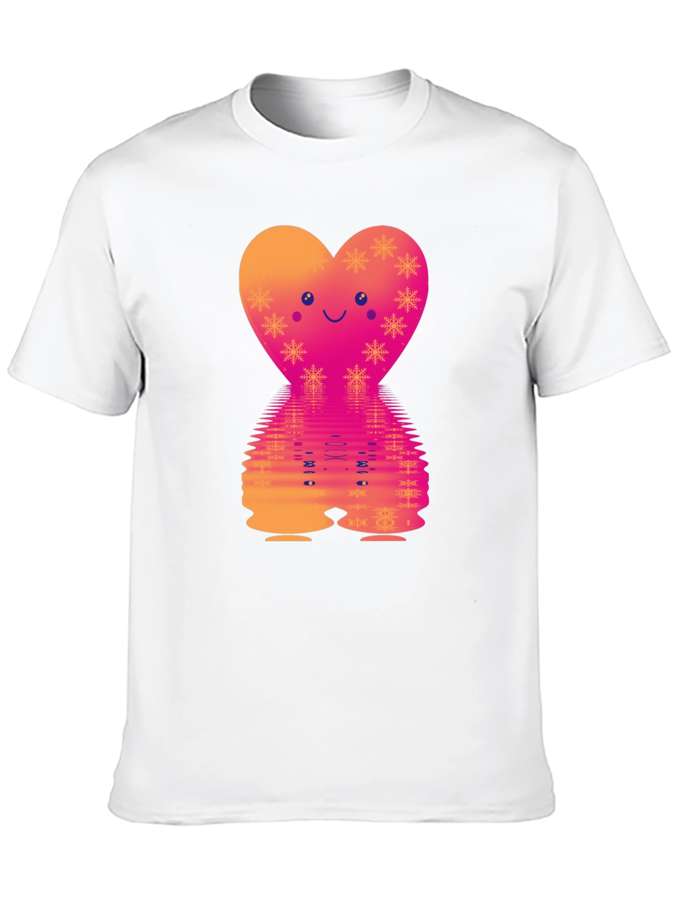 Heart Reflection Graphic Tee - Valentines Day Style