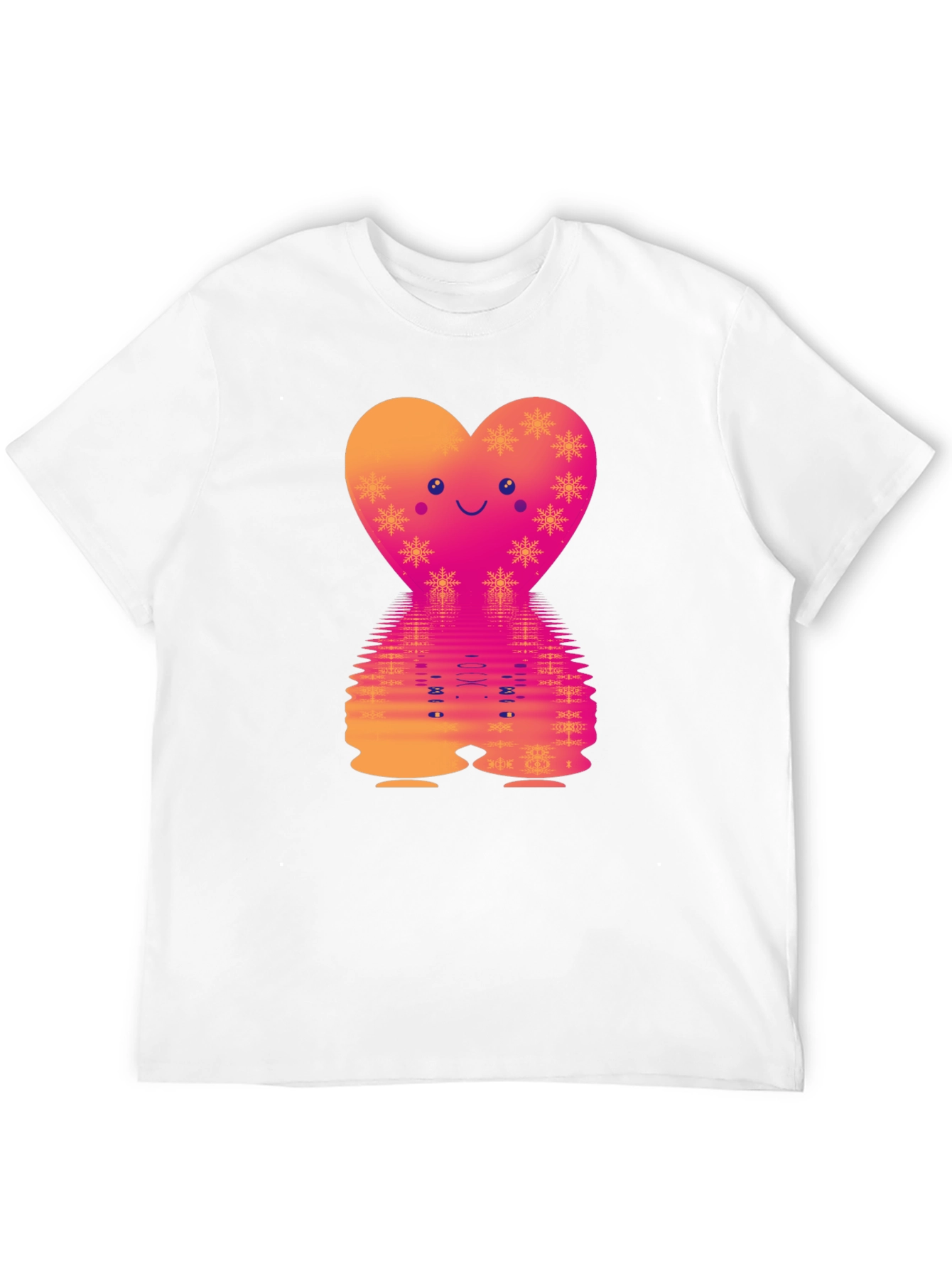 Heart Reflection Graphic Tee - Valentines Day Style