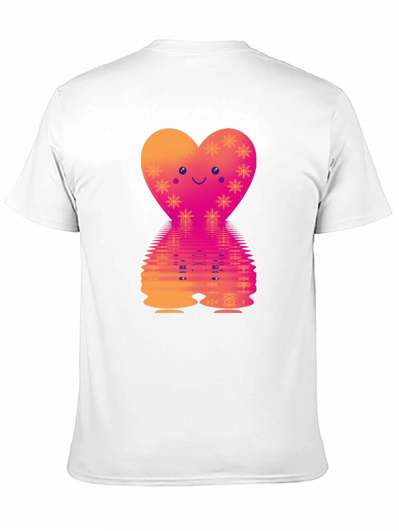 Heart Reflection Graphic Tee - Valentines Day Style