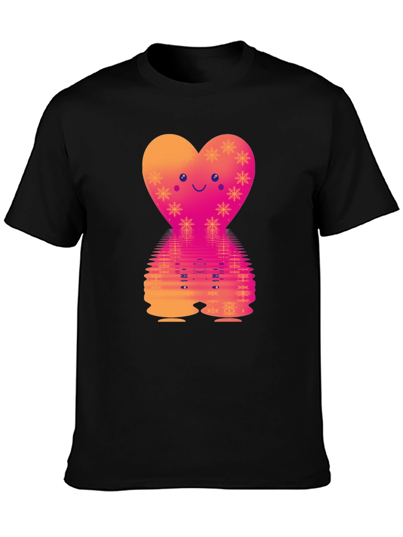 Heart Reflection Graphic Tee - Valentines Day Style