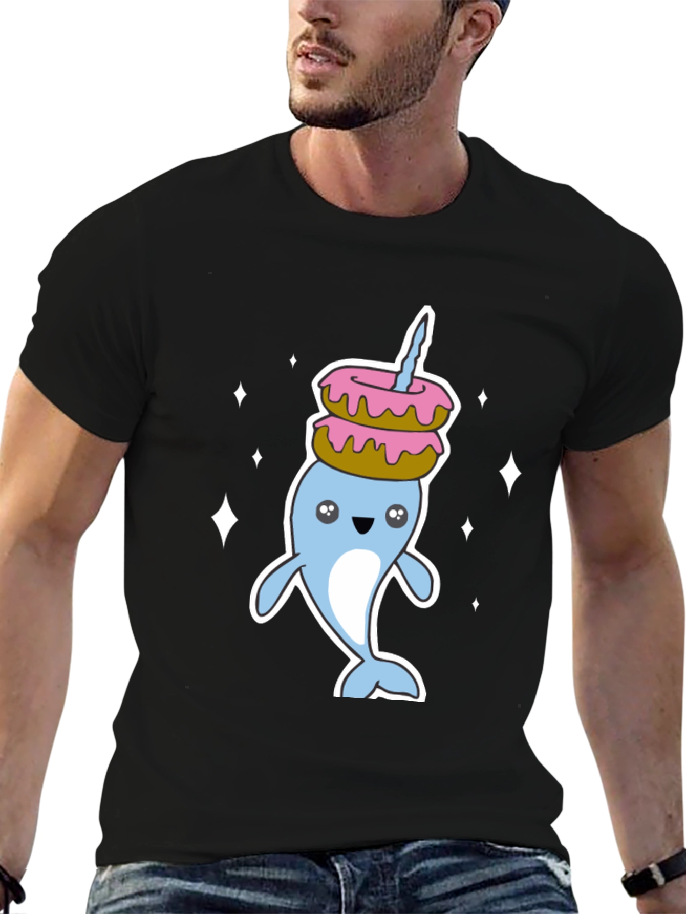 Narwhal Donut Stack T-Shirt