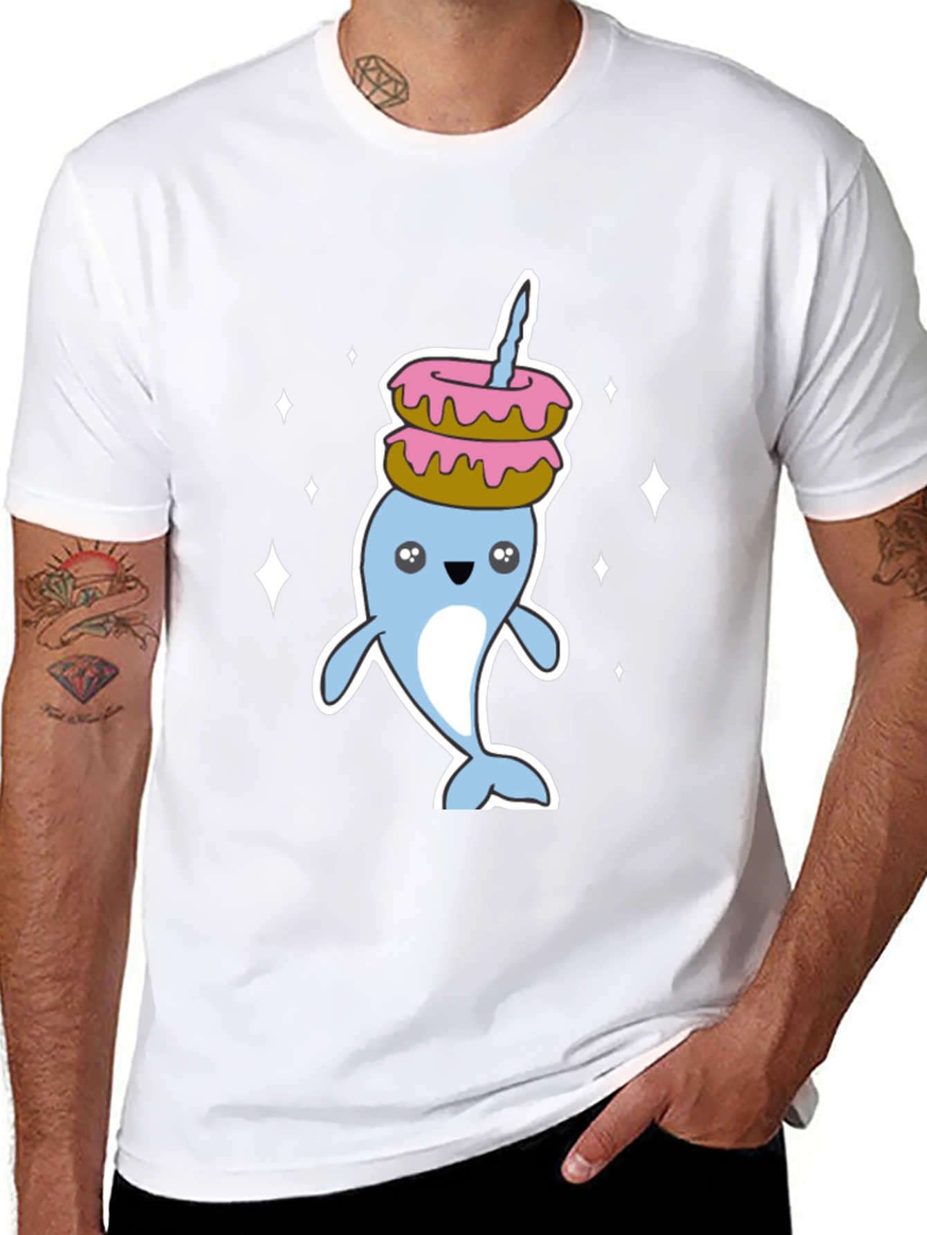 Narwhal Donut Stack T-Shirt