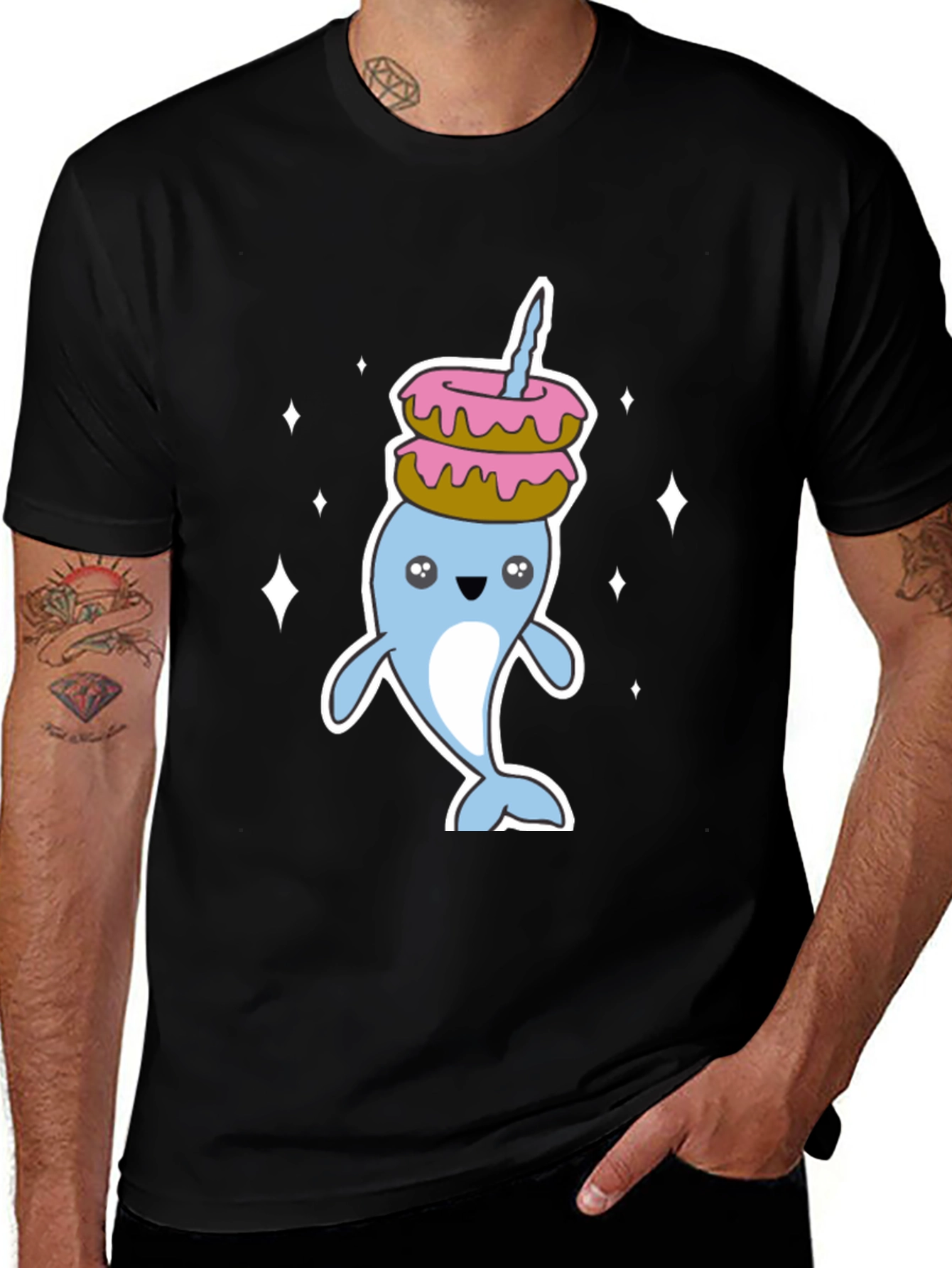 Narwhal Donut Stack T-Shirt
