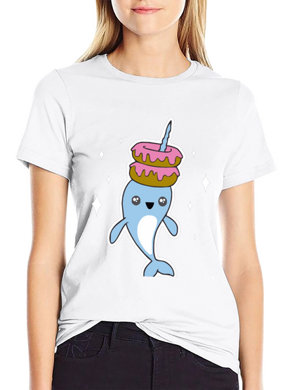 Narwhal Donut Stack T-Shirt