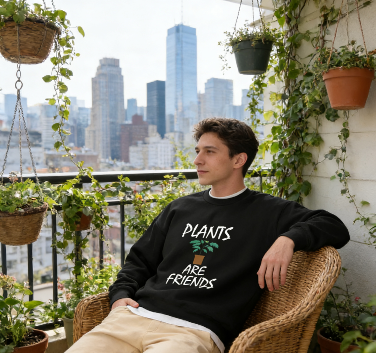 Plant Parent Humor Graphic Sweatshirt