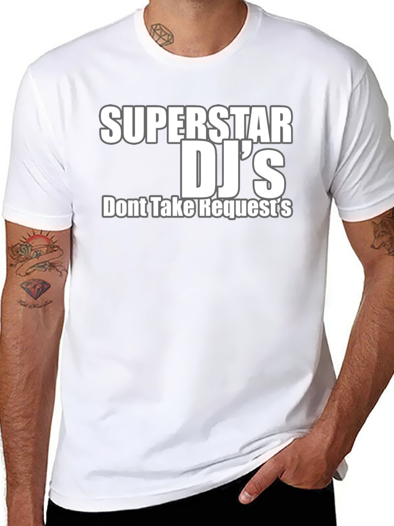Superstar DJs Black Graphic T-Shirt
