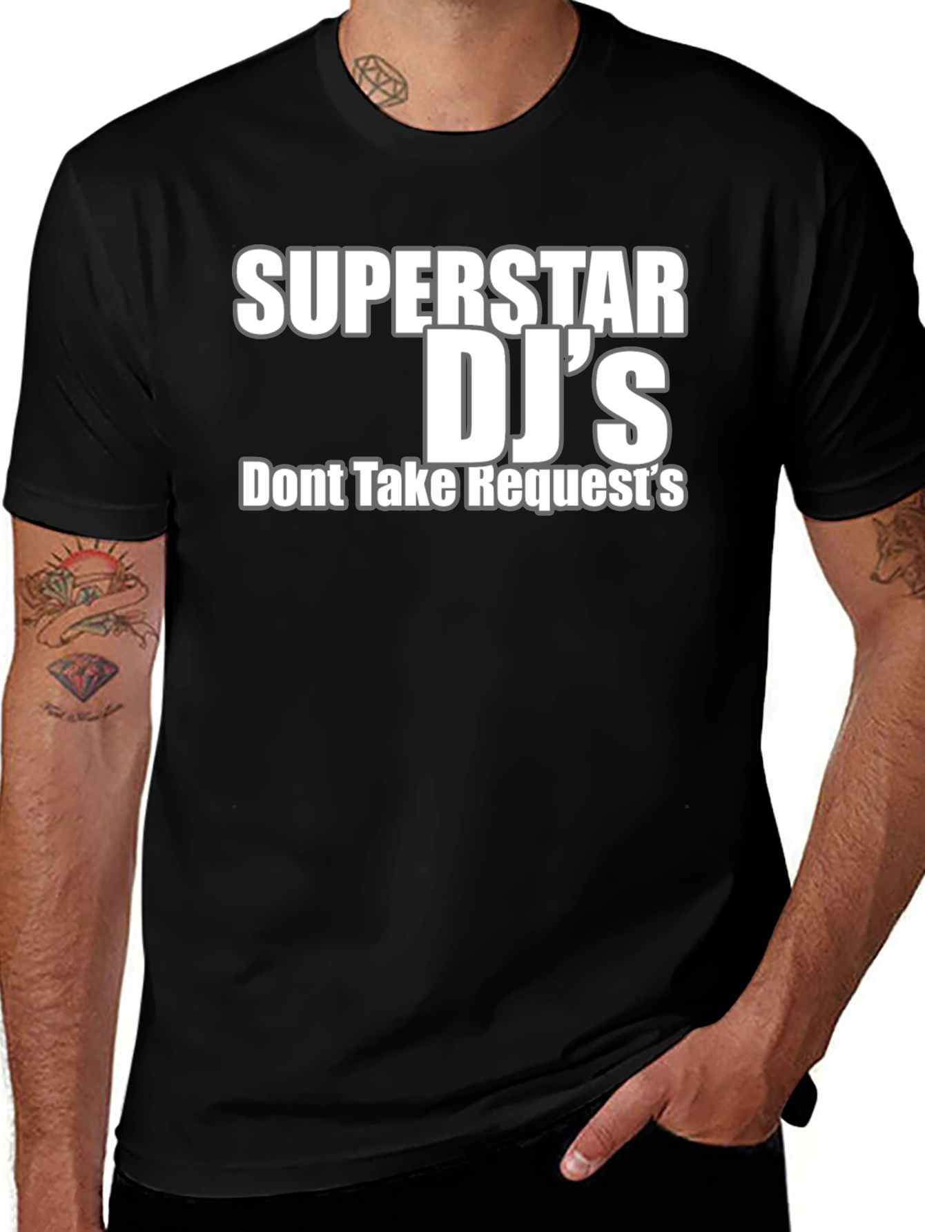 Superstar DJs Black Graphic T-Shirt