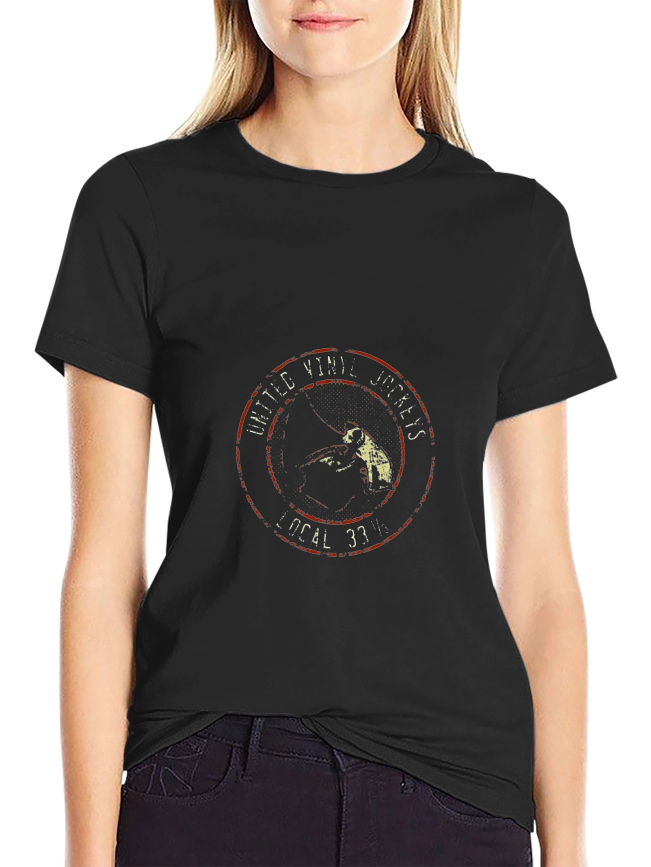 United Vinyl Jockeys T-Shirt - Retro Graphic Tee