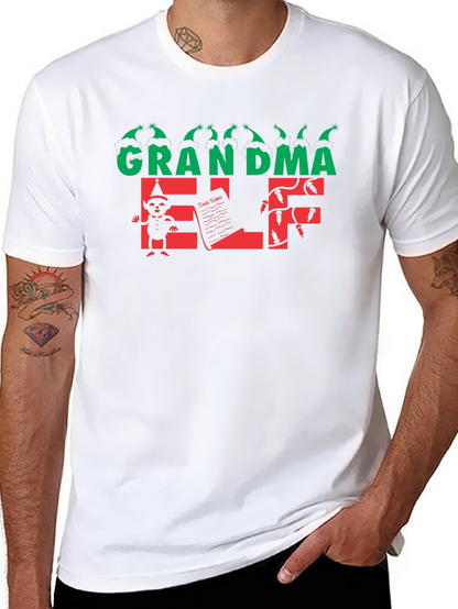 Grandma Elf T-Shirt: Holiday Festive Tee