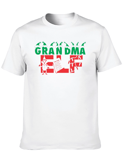 Grandma Elf T-Shirt: Holiday Festive Tee