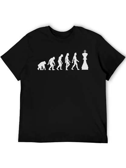 Evolution of Chess T-Shirt - Black