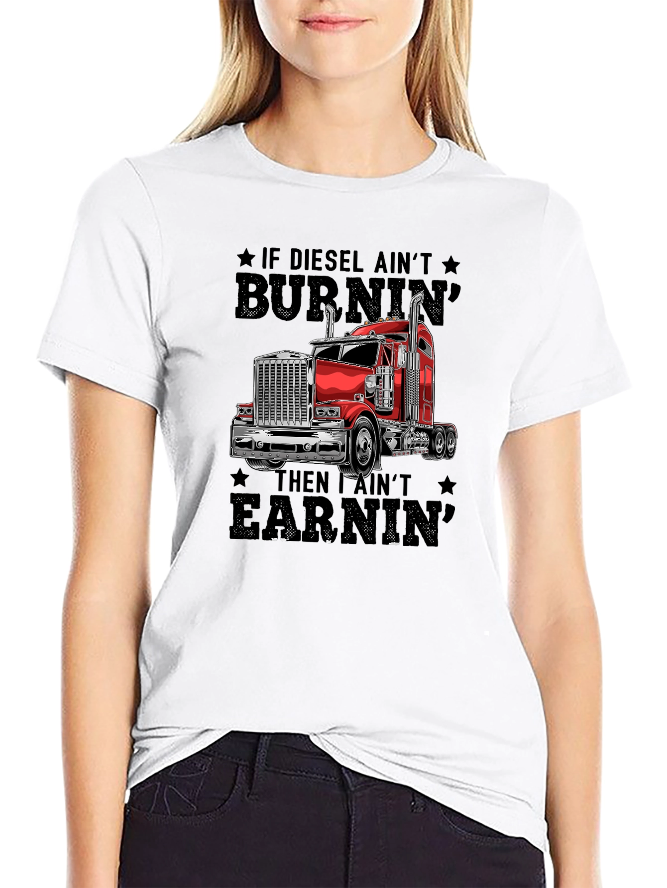 Diesel Burnin Trucker T-Shirt