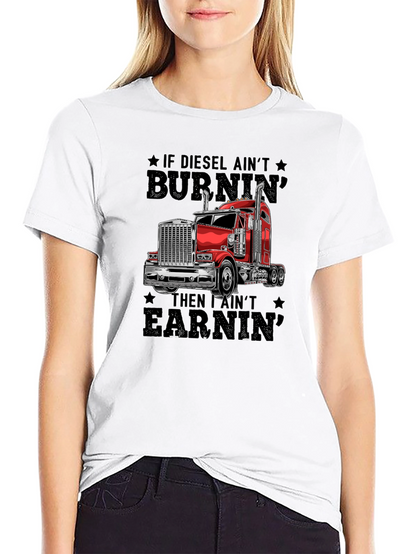 Diesel Burnin Trucker T-Shirt