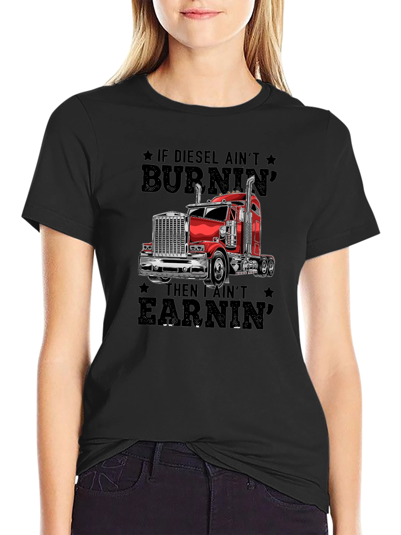 Diesel Burnin Trucker T-Shirt