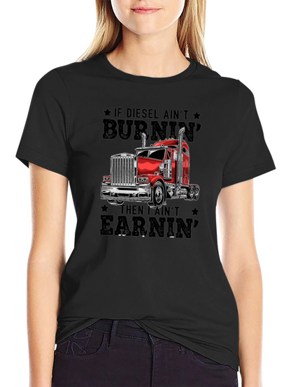 Diesel Burnin Trucker T-Shirt