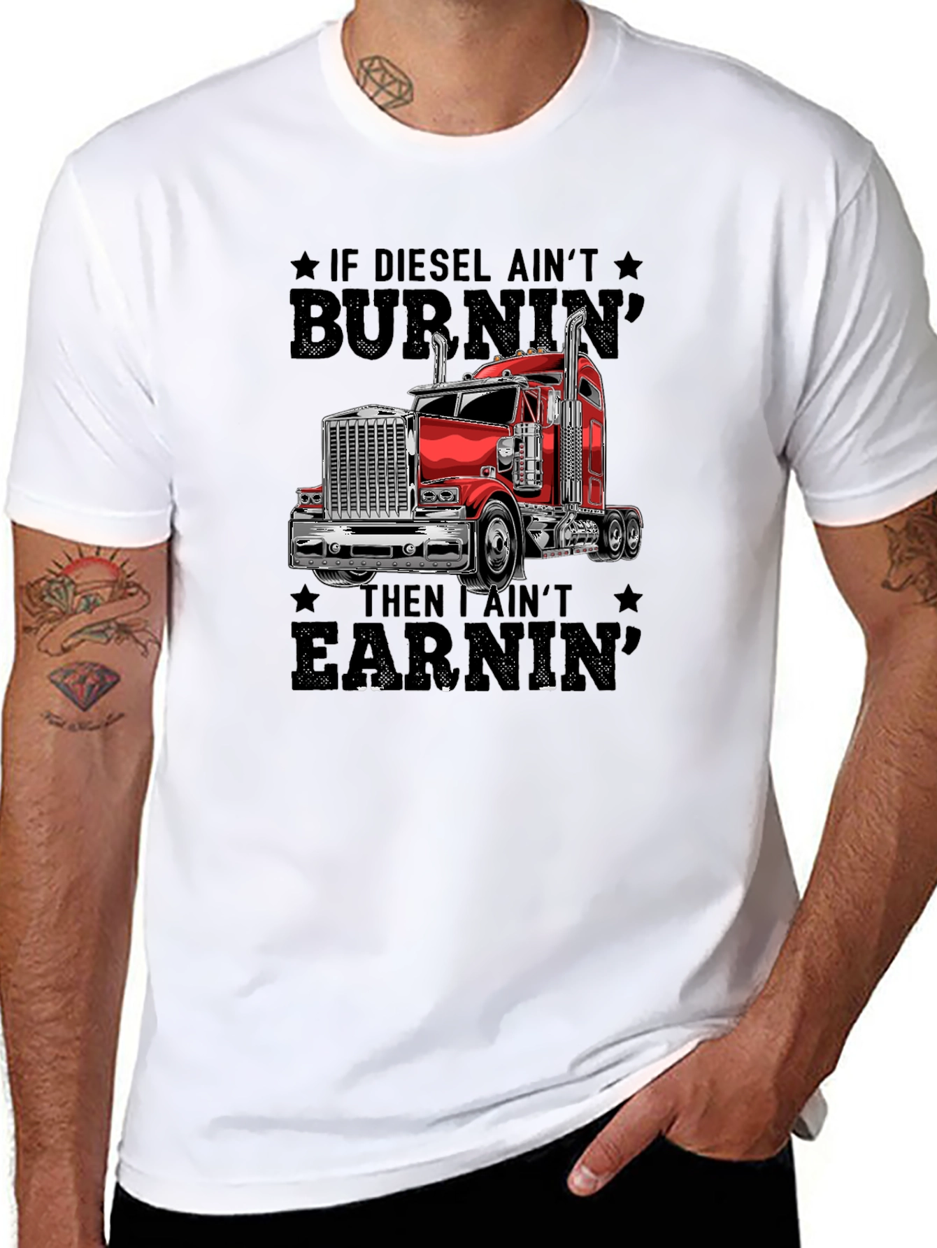 Diesel Burnin Trucker T-Shirt
