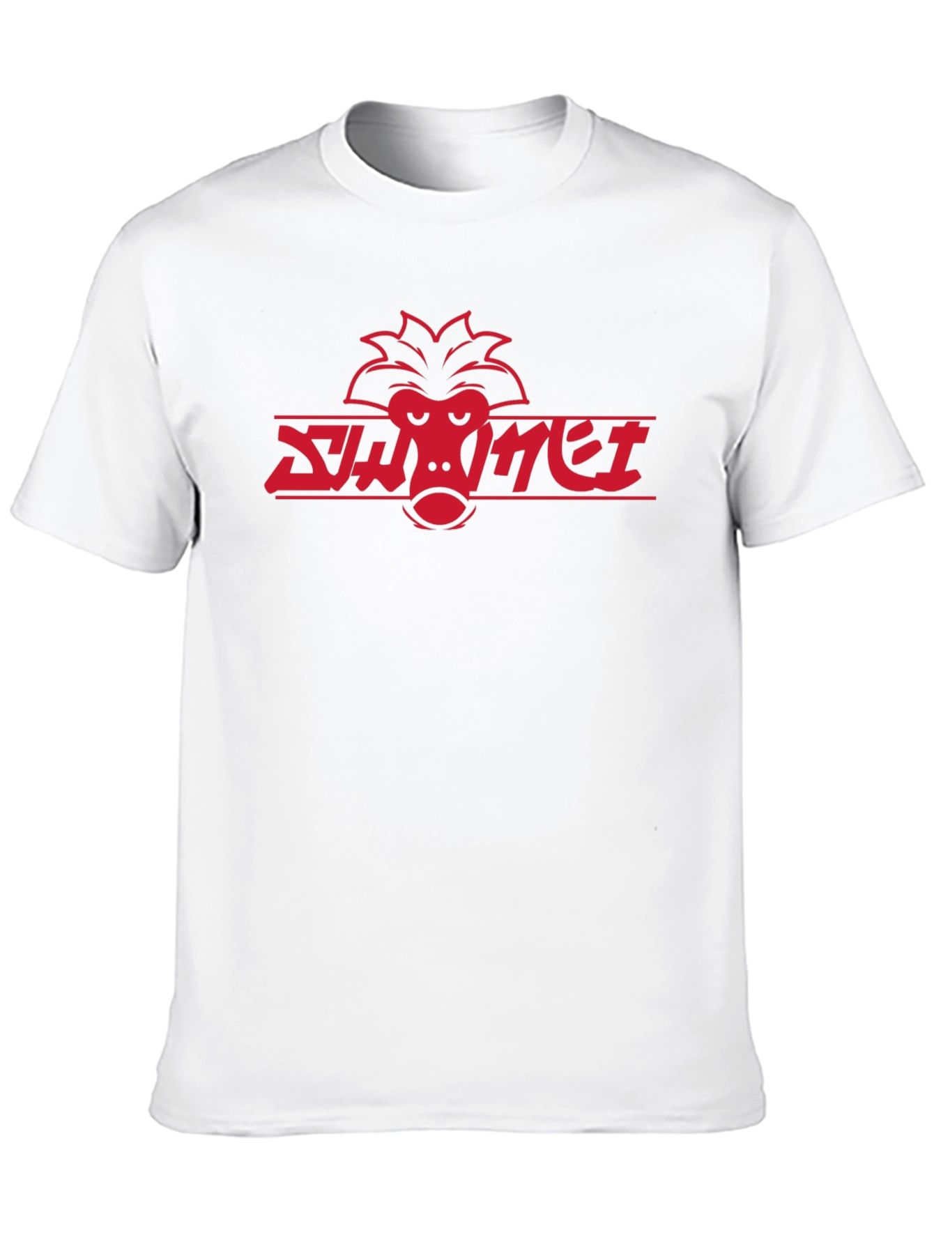 Cool Red Monkey Logo Black T-Shirt
