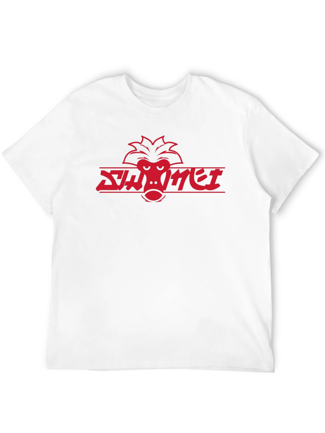 Cool Red Monkey Logo Black T-Shirt