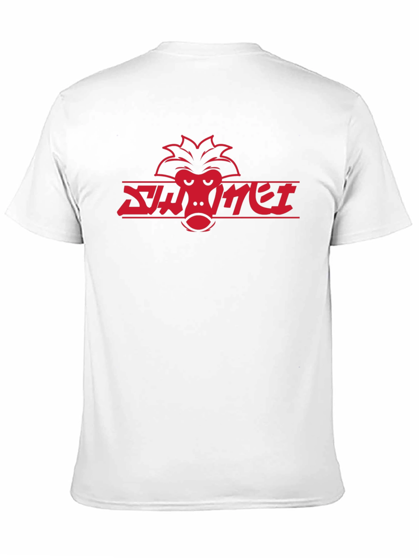Cool Red Monkey Logo Black T-Shirt