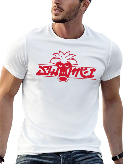 Cool Red Monkey Logo Black T-Shirt
