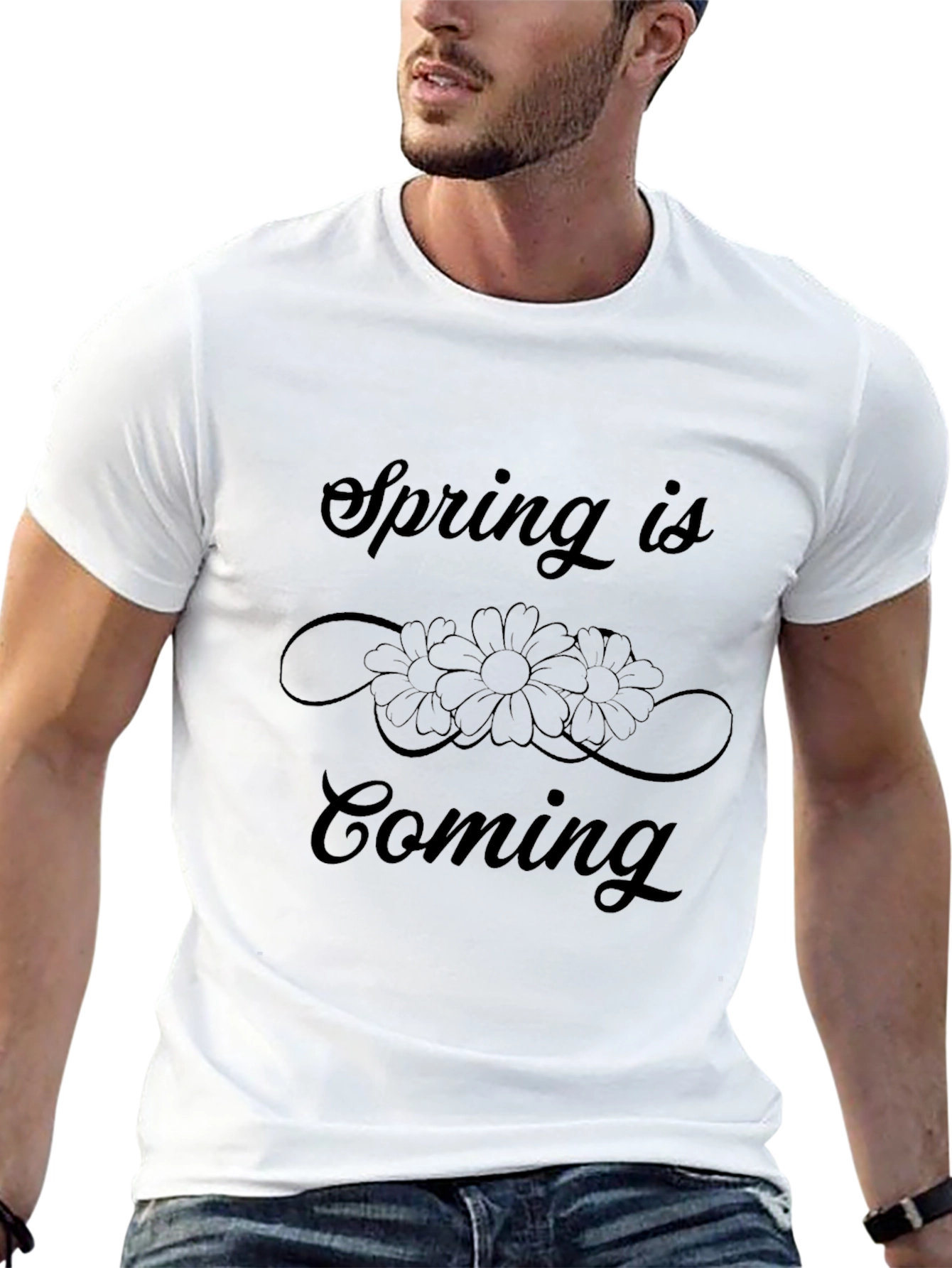 Spring is Coming T-Shirt Floral Design