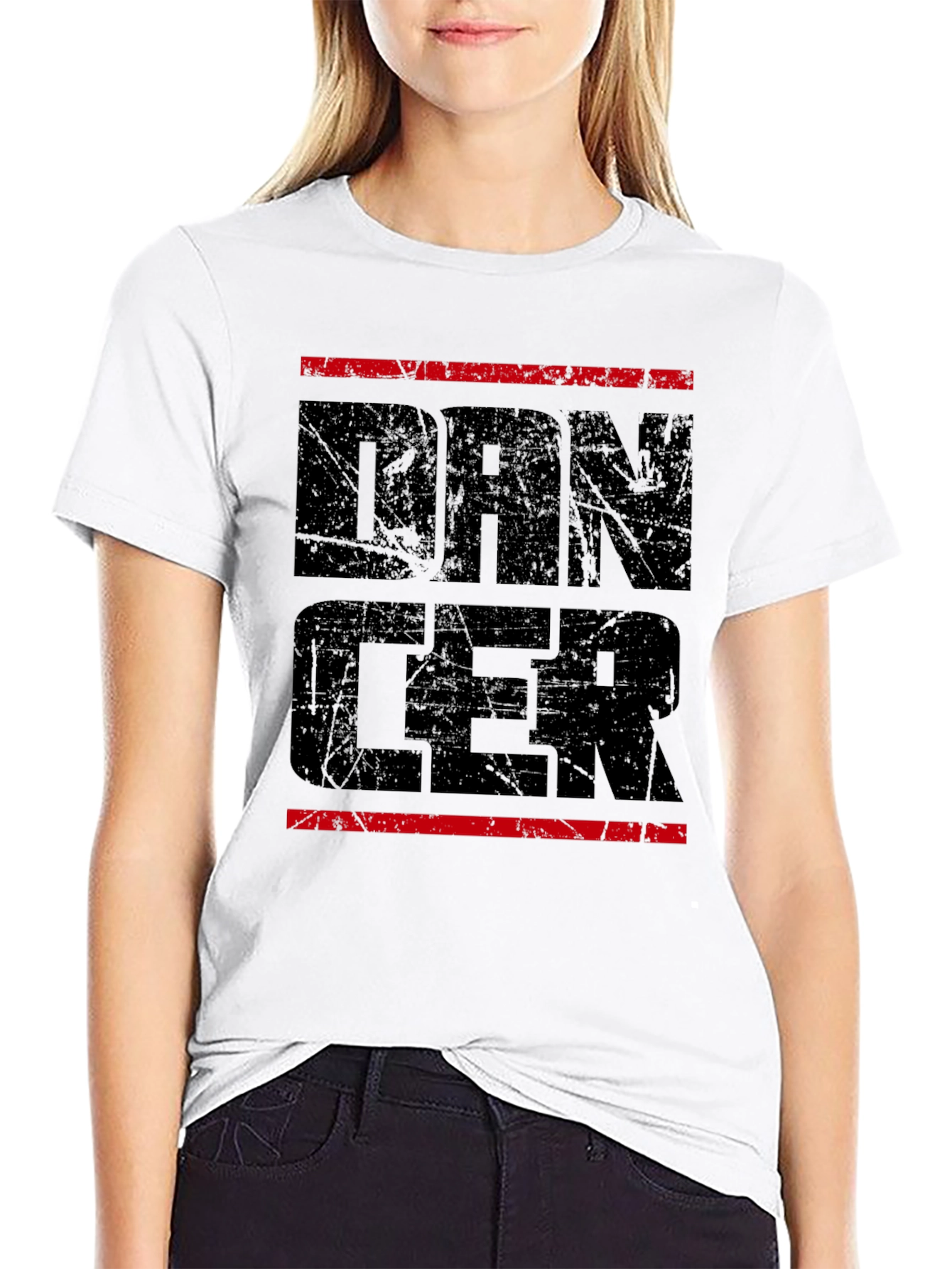 Dancer Graphic Black T-Shirt - Stylish & Bold