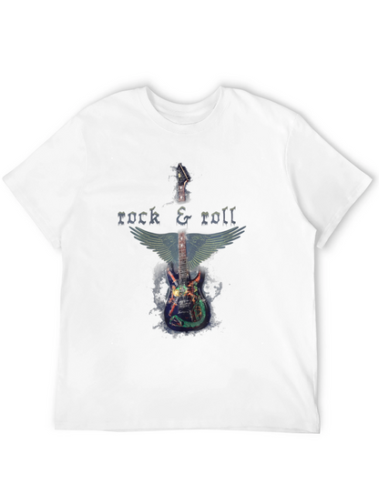 Rock & Roll Guitar Wings Graphic T-Shirt