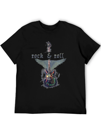 Rock & Roll Guitar Wings Graphic T-Shirt