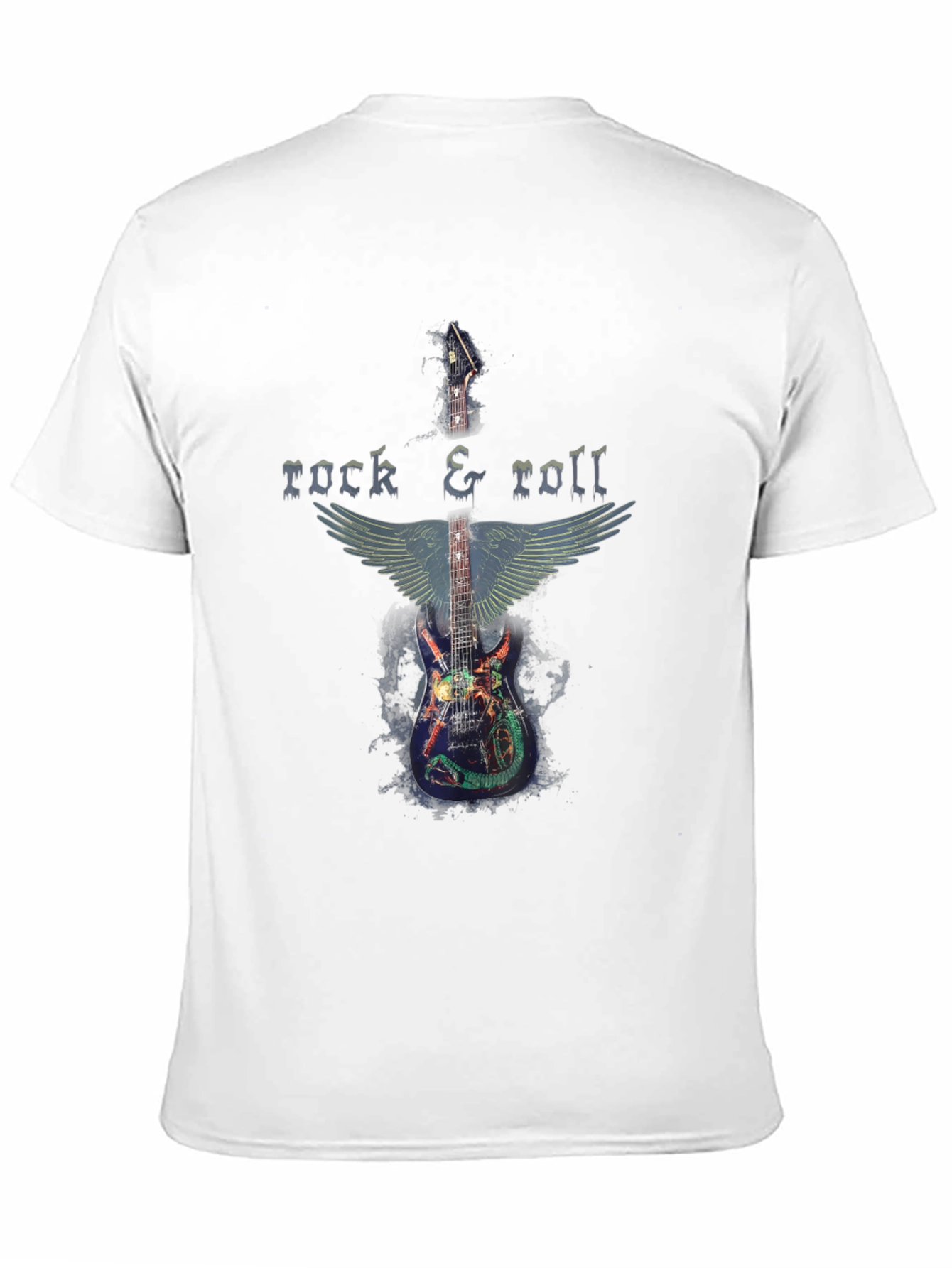 Rock & Roll Guitar Wings Graphic T-Shirt
