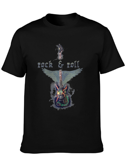 Rock & Roll Guitar Wings Graphic T-Shirt