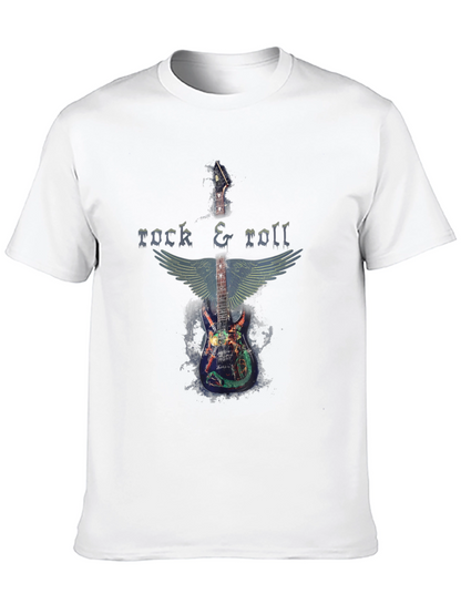Rock & Roll Guitar Wings Graphic T-Shirt