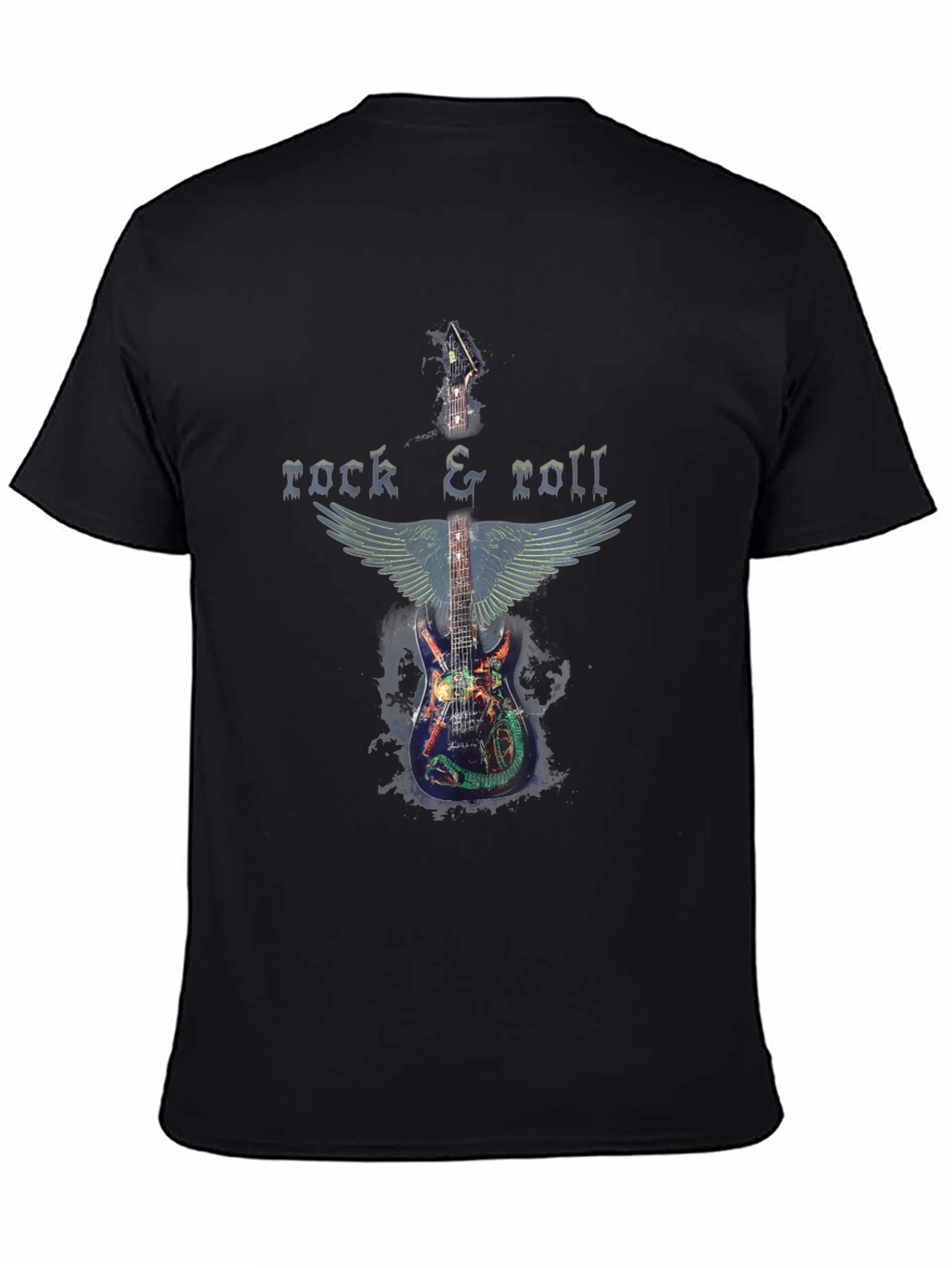Rock & Roll Guitar Wings Graphic T-Shirt