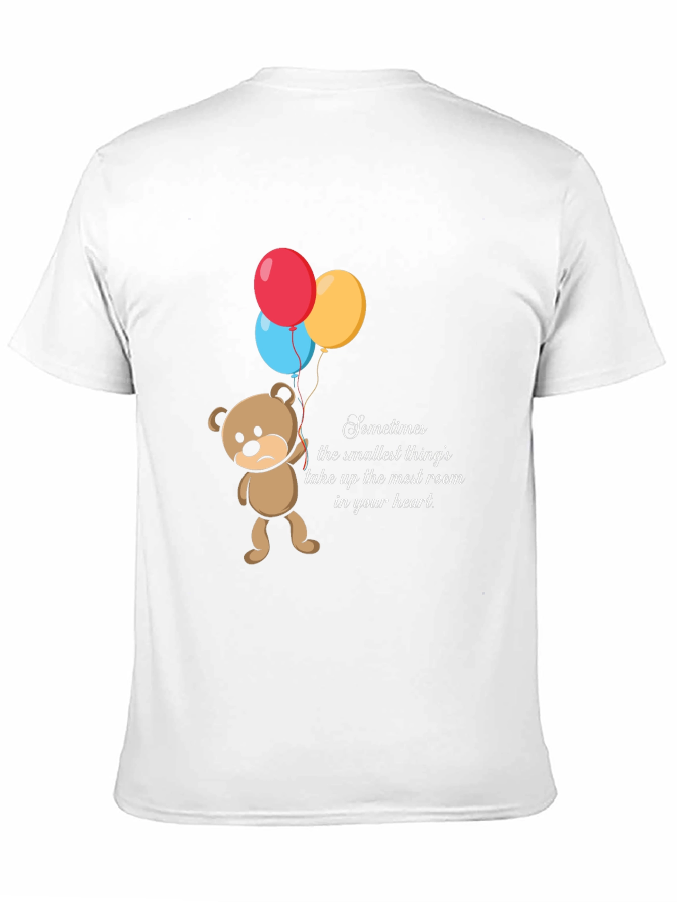 Sad Bear Balloons Graphic T-Shirt