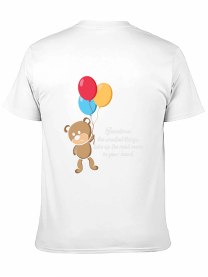 Sad Bear Balloons Graphic T-Shirt