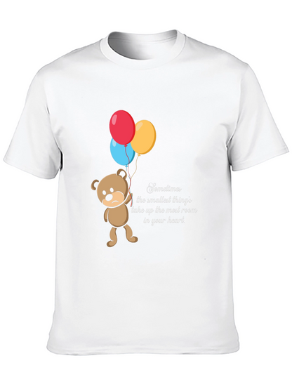 Sad Bear Balloons Graphic T-Shirt