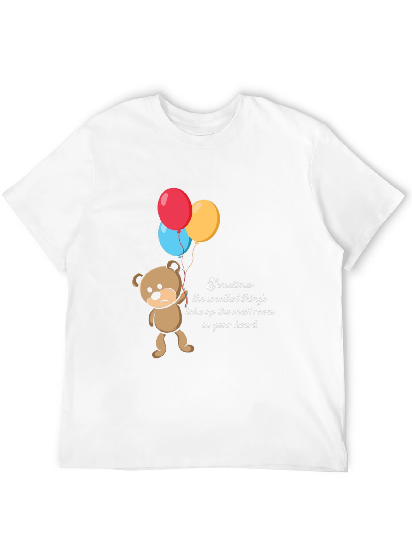 Sad Bear Balloons Graphic T-Shirt