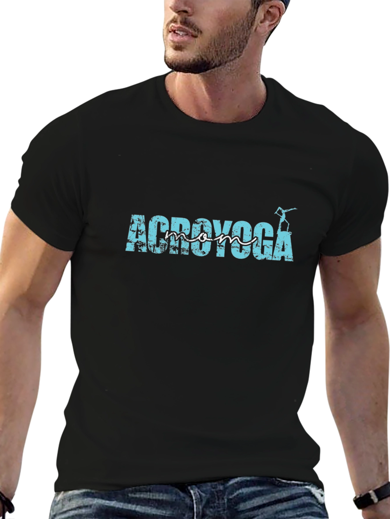 AcroYoga Mom Graphic T-Shirt - Black
