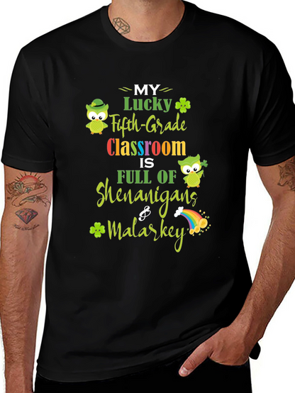 Lucky Fifth Grade Classroom St. Patricks Day T-Shirt