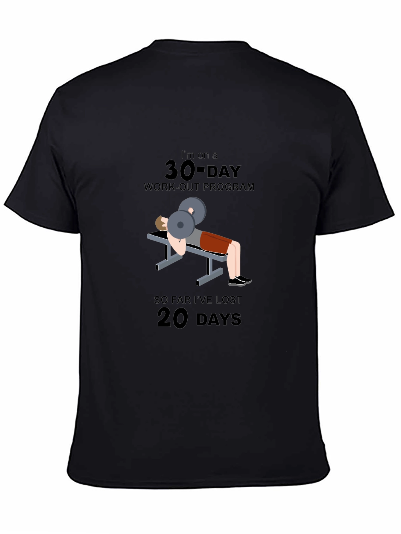 30-Day Workout Program Graphic T-Shirt