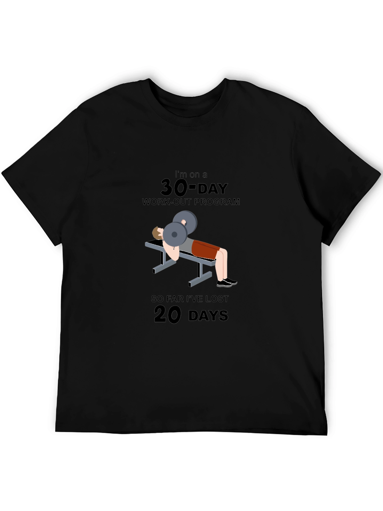30-Day Workout Program Graphic T-Shirt