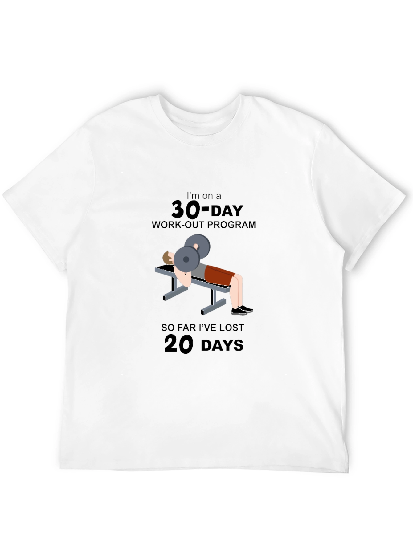 30-Day Workout Program Graphic T-Shirt