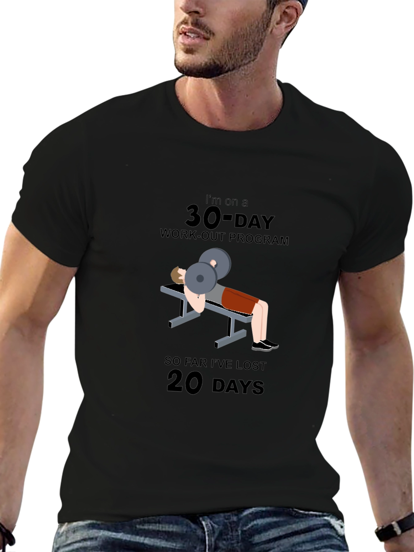 30-Day Workout Program Graphic T-Shirt