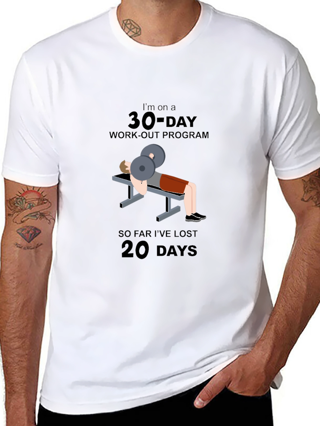 30-Day Workout Program Graphic T-Shirt