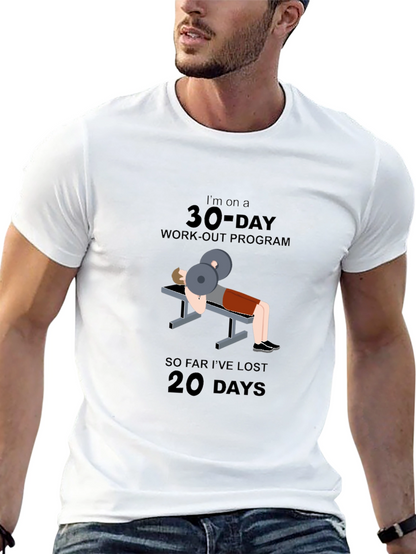 30-Day Workout Program Graphic T-Shirt