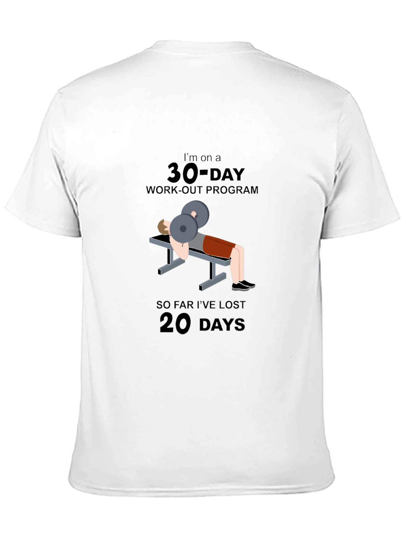 30-Day Workout Program Graphic T-Shirt