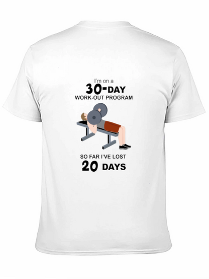 30-Day Workout Program Graphic T-Shirt