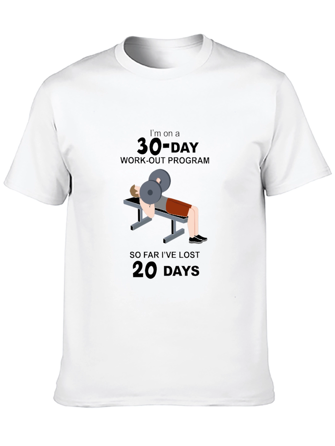 30-Day Workout Program Graphic T-Shirt