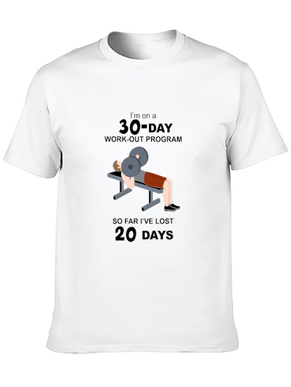 30-Day Workout Program Graphic T-Shirt